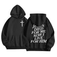 thumbnail image 1 of WOYY Girls Letter Print Hoodie Long Sleeve Hooded Sweatshirt with Front Pocket, Sizes 1-13, 1 of 3