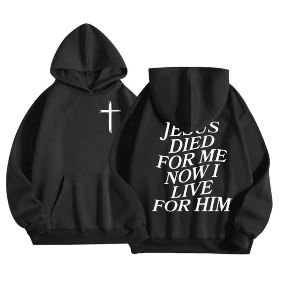 WOYY Girls Letter Print Hoodie Long Sleeve Hooded Sweatshirt with Front Pocket, Sizes 1-13