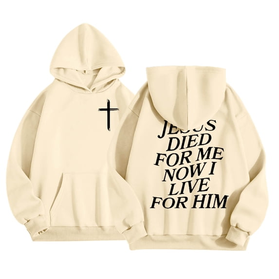 WOYY Girls Letter Print Hoodie Long Sleeve Hooded Sweatshirt with Front Pocket, Sizes 1-13