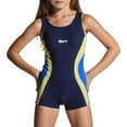 thumbnail image 1 of WOYY Girls One-Piece Swimsuit Kids Athletic Surfing Suit Bathing Suit Swimwear, Sizes 5-14, 1 of 3