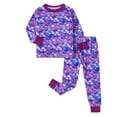 thumbnail image 1 of WOYY Girls Pajamas Scales Print Long Sleeve Top Pants PJs Sleepwear, 2-Piece, Sizes 2-10, 1 of 4