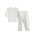 thumbnail image 1 of WOYY Girls Pajamas Soft Lightweight Half Sleeve Top Pants PJs Breathable Sleepwear, 1 of 4