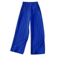 thumbnail image 1 of WOYY Girls Pleated Wide Leg Pants Lightweight High Rise Pull On Straight Pants, 1 of 3