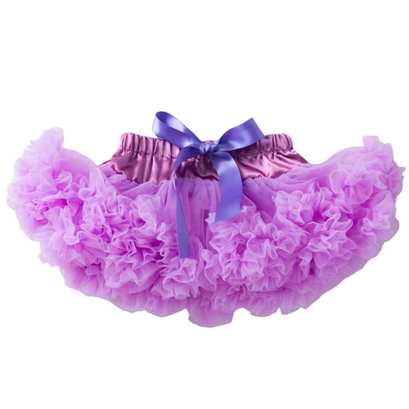 WOYY Girls Rainbow Birthday Party Tutu Skirt Performance Bowkot Skirt