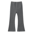 thumbnail image 1 of WOYY Girls Ribbed Flare Pants Casual Stretch Flared Leggings for Kids, Sizes 8-9, 1 of 2