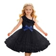 thumbnail image 1 of WOYY Girls Ruffles One Shoulder Tulle Dress 3D Butterfly Spaghetti Strap Dress, Blue, Sizes 3-10, 1 of 6