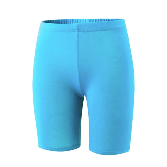 WOYY Girls Safety Shorts Summer Athletic Stretch Seamless Anti-Chafing Shorts, Sizes 3-12
