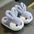 thumbnail image 1 of WOYY Girls Slippers Cartoon Rabbit Non Shoes Fuzzy Cozy Warm House Shoes, 1 of 4