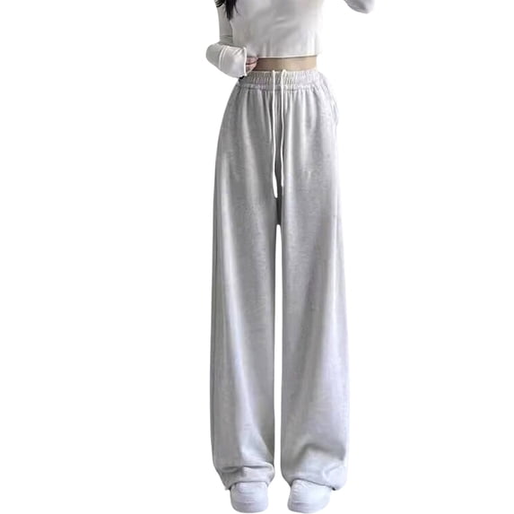 WOYY Girls Straight Leg Sweatpants High Waisted Casual Jogger Pants, Sizes 10-12
