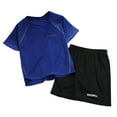 thumbnail image 1 of WOYY Girls Summer Sports Outfits Quick Drying Short Sleeve T-Shirt Shorts Set, Sizes 18-24 Months, 1 of 3
