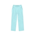 thumbnail image 1 of WOYY Girls Sweatpants High Waisted Soft Straight Leg Pants Athletic Joggers, Sizes 5-14, 1 of 5