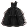 thumbnail image 1 of WOYY Girls Tulle Party Dress Sleeveless Birthday Pageant Maxi Princess Dress, Black, Sizes 5-16, 1 of 7