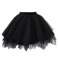 thumbnail image 1 of WOYY Toddler Girls Tutu Skirt Carnival Party Dance Mesh Layered Tulle Skirt, 1 of 3