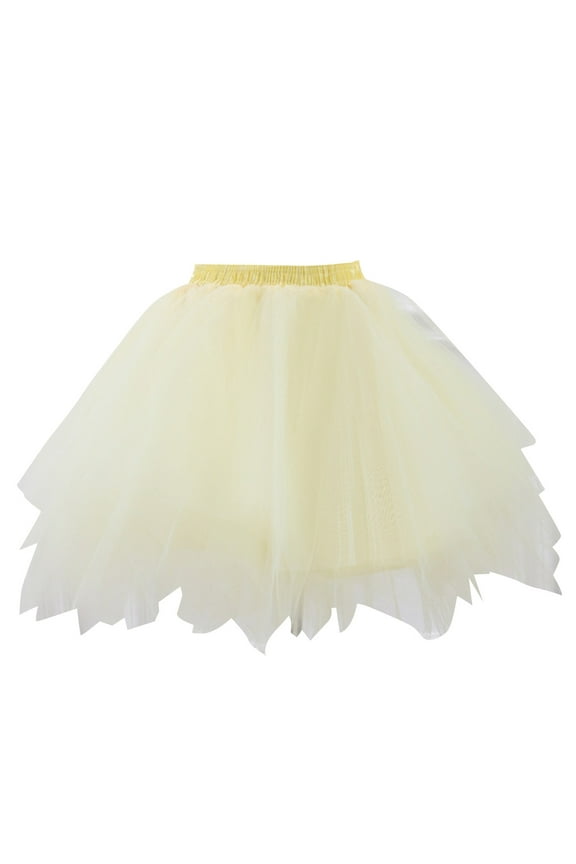 Toddler Girls Tutu Skirt Carnival Party Dance Mesh Layered Tulle Skirt