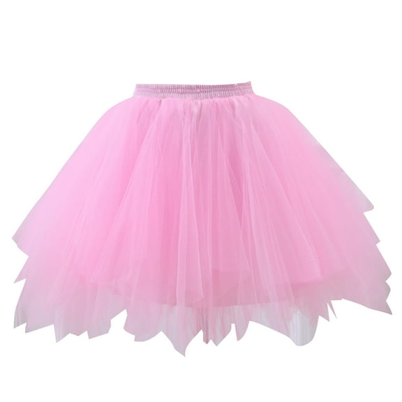 WOYY Toddler Girls Tutu Skirt Carnival Party Dance Mesh Layered Tulle Skirt