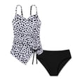thumbnail image 1 of WOYY Girls' Two Piece Swimsuit Floral Side Drawstring Tankini Set Bathing Suit, Sizes 7-16, 1 of 3