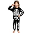 thumbnail image 1 of WOYY Halloween Girls Pajamas Skeleton Long Sleeve Top and Pants Sleepwear Set, Sizes 2-10, 1 of 3