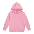 thumbnail image 1 of WOYY Hoodie for Girls Casual Cotton Long Sleeve Hooded Sweatshirt Pullover Top, Pink, Sizes 2-13, 1 of 3