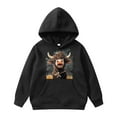 thumbnail image 1 of WOYY Hoodies for Girls Highland Cattle Print Pullover Hooded Sweatshirt, Sizes 3-4T, 1 of 6