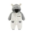 thumbnail image 1 of WOYY Boy's Jumpsuit Winter Hooded Long Sleeve Romper Cute Outerwear Onesie, 1 of 3