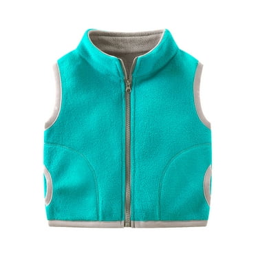 WOYY Boy's Full-Zip Vest Warm Sleeveless Jacket Fall Winter Kids Coat