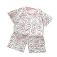 thumbnail image 1 of WOYY Infant Boys 2Pcs Outfits Cartoon Print Short Sleeve T-Shirt Shorts Set, Sizes 12-18M, 1 of 3