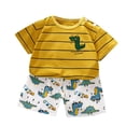 thumbnail image 1 of WOYY Infant Boys 2Pcs Outfits Cartoon Print Short Sleeve T-Shirt Shorts Set, Sizes 12-18M, 1 of 3