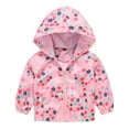 thumbnail image 1 of WOYY Windbreaker for Boys Girls Cartoon Lightweight Zip Up Hooded Jacket Windproof Coat, 1 of 3