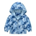 thumbnail image 1 of WOYY Boys Lightweight Windbreaker Cartoon Print Hooded Outerwear Jacket, Sizes 12M-5T, 1 of 3