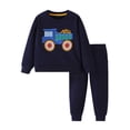 thumbnail image 1 of WOYY Infant Boys Outfits Truck Embroidery Crewneck Sweatshirt Sweatpants Set, Sizes 18-24M, 1 of 8