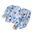 thumbnail image 1 of WOYY Infant Boys Pajamas Cartoon Long Sleeve T Shirt Pants Sleepwear Set, Sizes 18-24M, 1 of 8