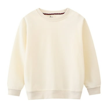 WOYY Boys Sweatshirt Solid Color Casual Crewneck Pullover Top, Sizes 1-7
