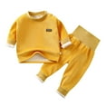 thumbnail image 1 of WOYY Boys Thermal Underwear Sleepwear Long Sleeve Top High Waisted Pants Outfits Base Layer Children's Clothes Sets, Sizes 3M-4T, 1 of 3