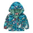 thumbnail image 1 of WOYY Boys Windbreaker Casual Lightweight Hooded Jacket Rain Coat, Sizes 12-18M, 1 of 3