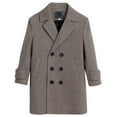 thumbnail image 1 of WOYY Boys Wool Blend Jacket Winter Coat Outerwear Kids Overcoat, Sizes 18-24M, 1 of 6