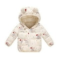 thumbnail image 1 of WOYY Girls Down Coat Winter Warm Jacket with Cute Animal Print, Sizes 18-24M, 1 of 8