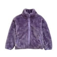 thumbnail image 1 of WOYY Girls Fur Jacket Winter Thicken Coat Warm Full-Zip Outerwear, 1 of 4