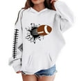thumbnail image 1 of WOYY Infant Girls Hooded Sweatshirt Football Print Loose Active Hoodie, Sizes 18-24M, 1 of 3