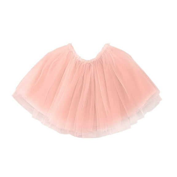 WOYY Girls Party Tulle Tutu Skirt Ballet Dance Performance Skirt, Sizes 6M-4T