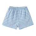 thumbnail image 1 of WOYY Infant Girls Plaid Casual Shorts Summer Beach Cotton Pull On Gingham Shorts for Kids, 1 of 2