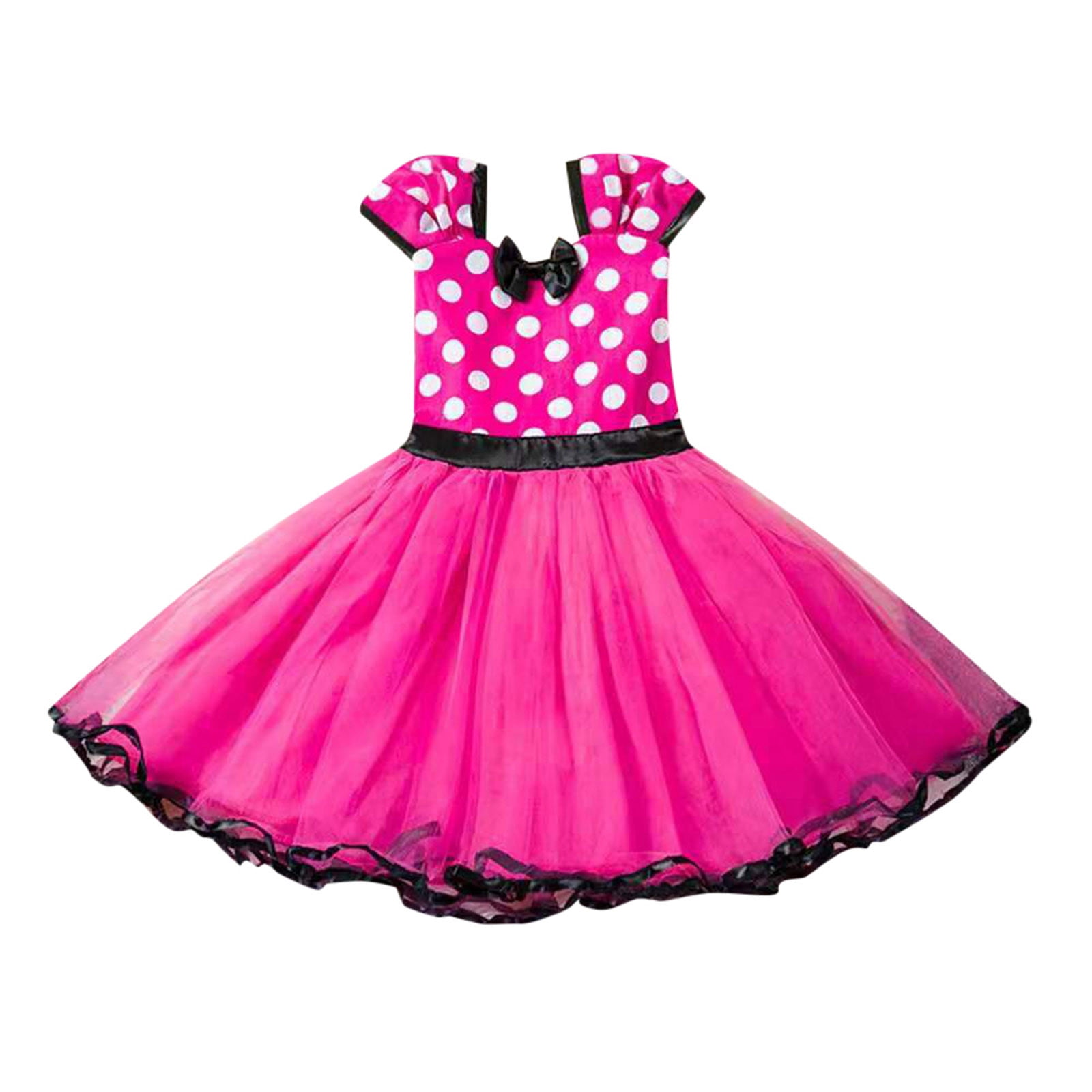 Robe Tutu Fille Cat & Jack - Taille M - Motif Pois Noir - Longueur Genoux - Neuf Avec étiquettes