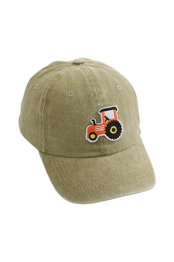 Kids Baby Girls Boys Peaked Cap Cartoon Car Baseball Hat Sun Protection Snapback Hat