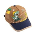 thumbnail image 1 of WOYY Kids Baseball Cap Dinosaur Letter Print Sun Hat Sports Adjustable Snapback Hat, 1 of 2
