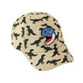 thumbnail image 1 of WOYY Kids Baseball Cap Dinosaur Print Adjustable Sun Hat Outdoor Sports Snapback Hat, 1 of 5