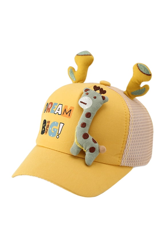 Kids Cartoon Baseball Cap Sun Protection Snapback Hat Boys Girls Breathable Sun Hat