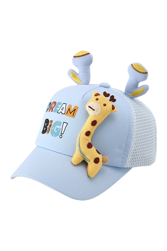 Kids Cartoon Baseball Cap Sun Protection Snapback Hat Boys Girls Breathable Sun Hat