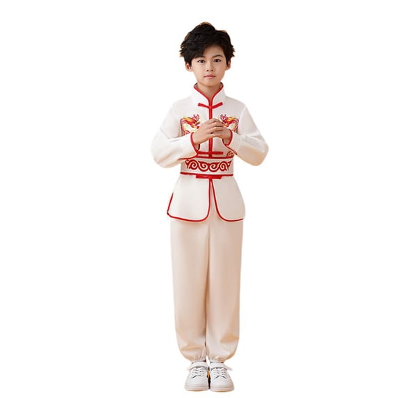 WOYY Kids' Chinese Style Martial Arts Uniforms Wushu Tai Chi Suits, Sizes 15-16