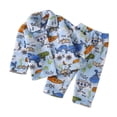 thumbnail image 1 of WOYY Kids Flannel Pajamas Winter Long Sleeve Top Pants Cute Cozy Sleepwear PJs Set, 1 of 2