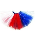thumbnail image 1 of WOYY Kids Girls Independence Day Tutu Skirt 4Th Of July Pleated Tulle Skirt, 1 of 2