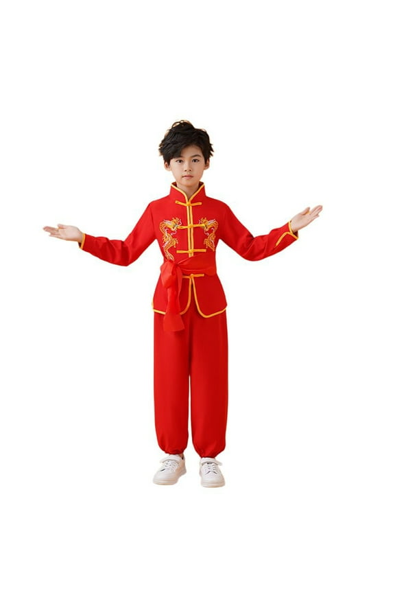 Kids' Kung Fu Uniform Set - Chinese Martial Arts Training Suit for Boys & Girls
